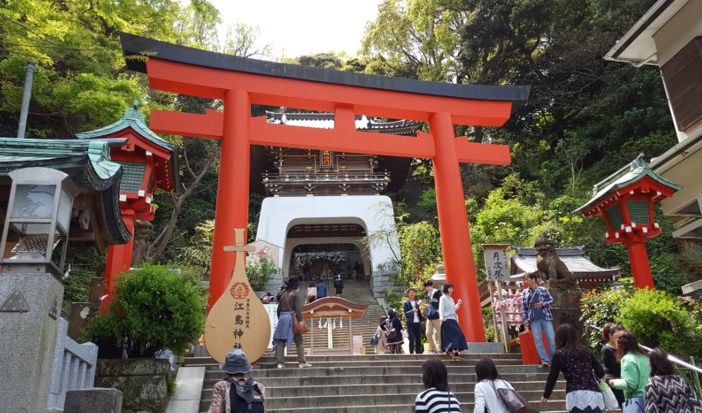 에노시마신사 큰 도리이