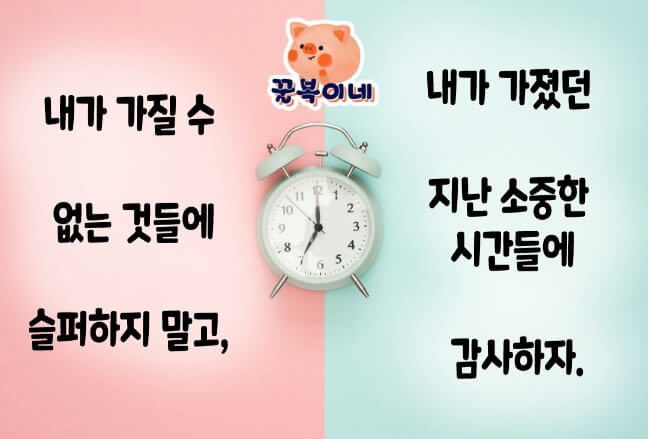 꿀복이네 명언