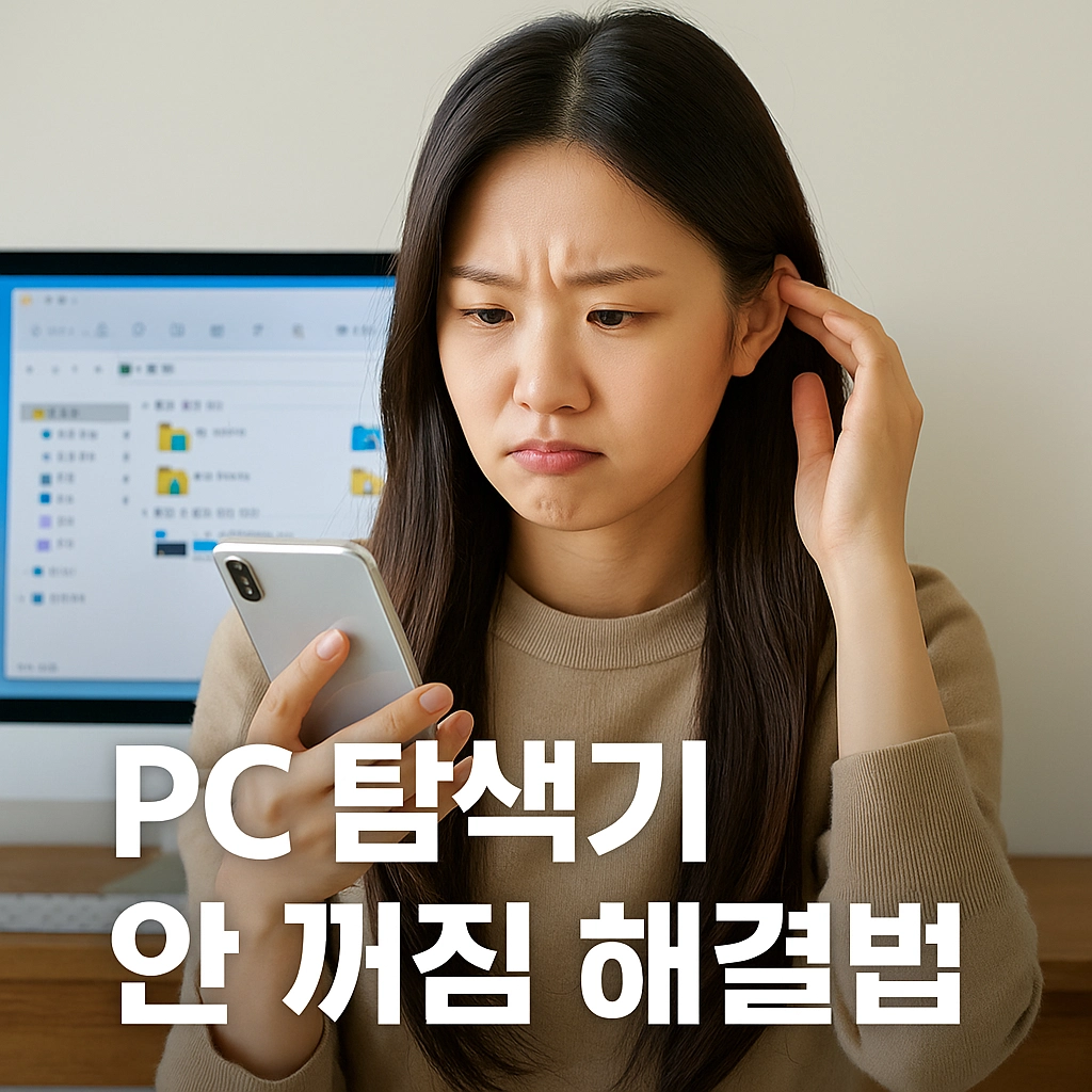 PC 탐색기 안 꺼짐 해결법
