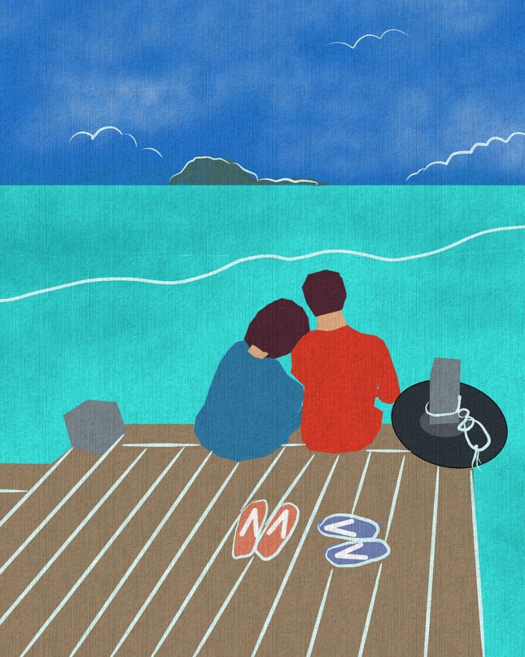 바닷가&amp;#44; 커플