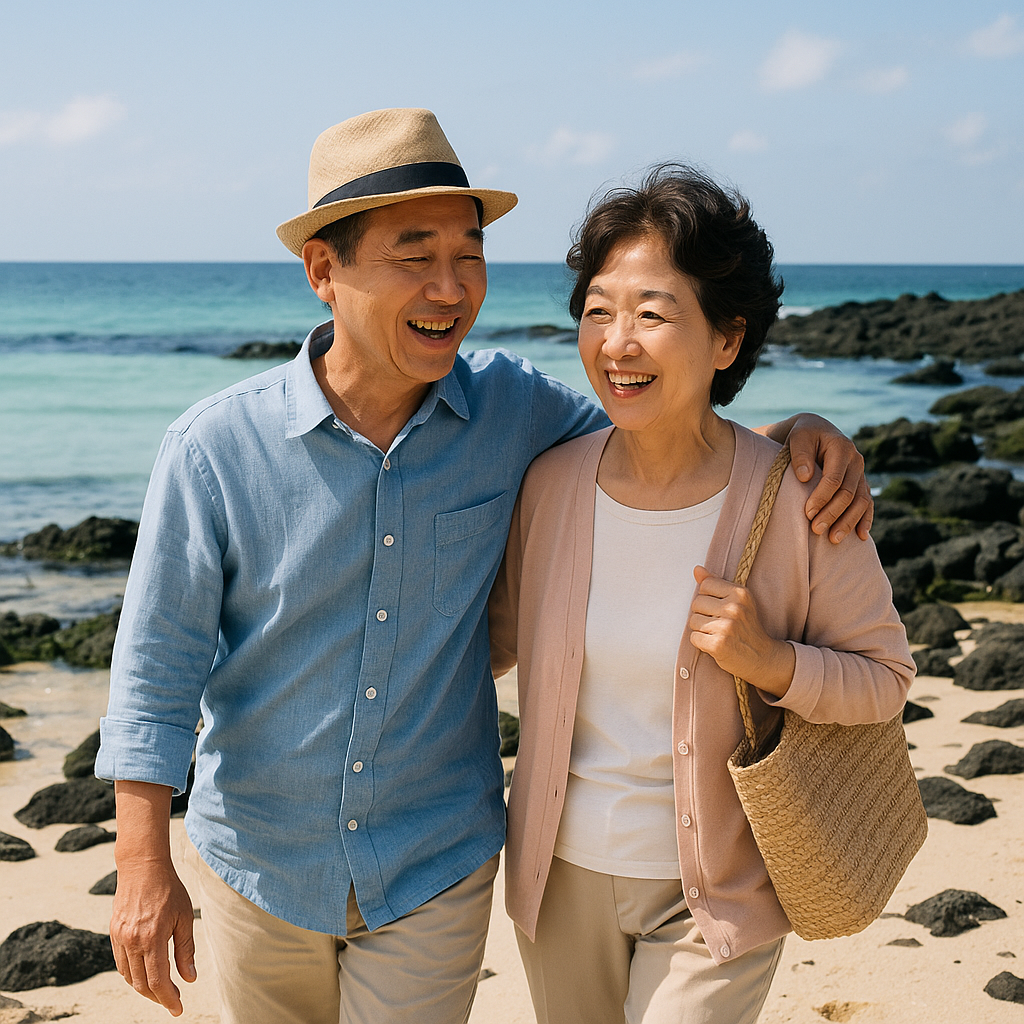 60대 부부 노후 즐기기 (여행,건강,소통)