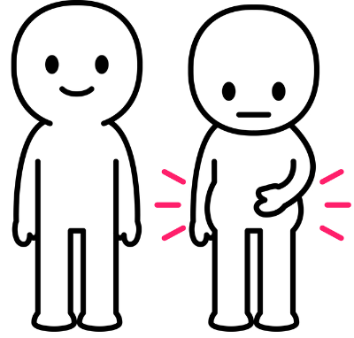 정상인과 복부비만 사람