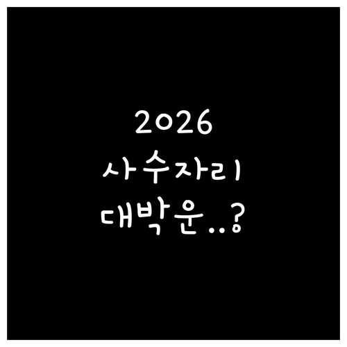 2026년 사수자리 이동운 분석과 월..