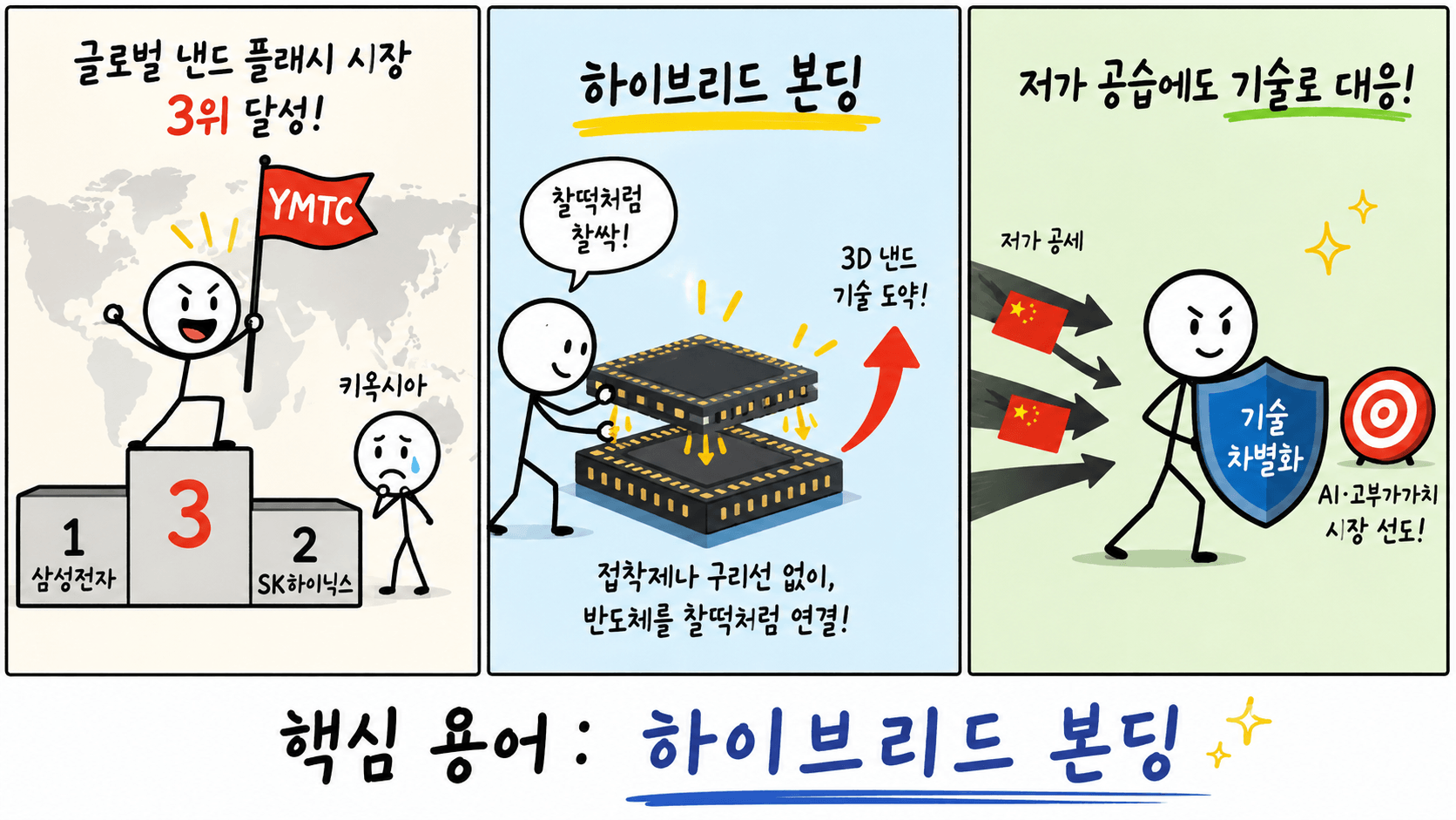 글로벌 낸드 시장 3위의 기술 도약