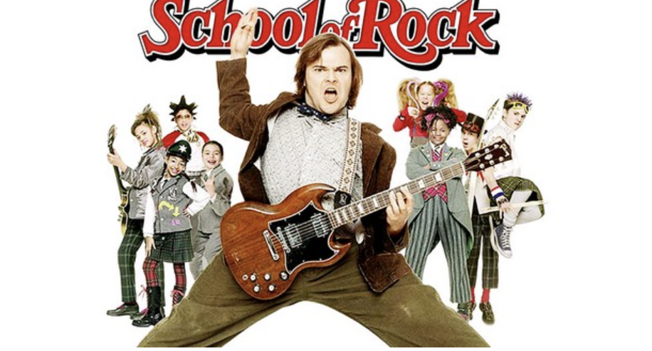 스쿨오브락 영화의 한장면이자 영화 포스터