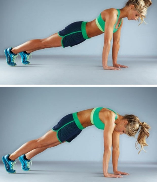 푸쉬업 플러스 하는 모습