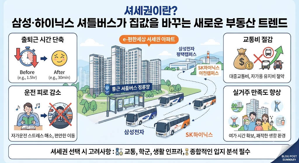 셔세권이란? 삼성&middot;하이닉스 셔틀버스가 집값을 바꾸는 새로운 부동산 트렌드
