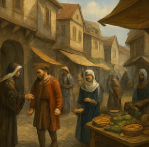중세 도시 상업 구조 관련 이미지