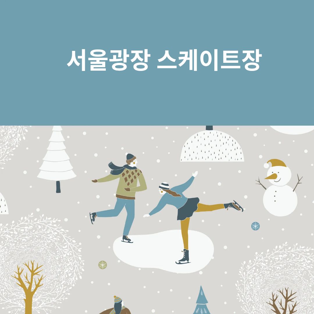 서울광장 스케이트장 개장!