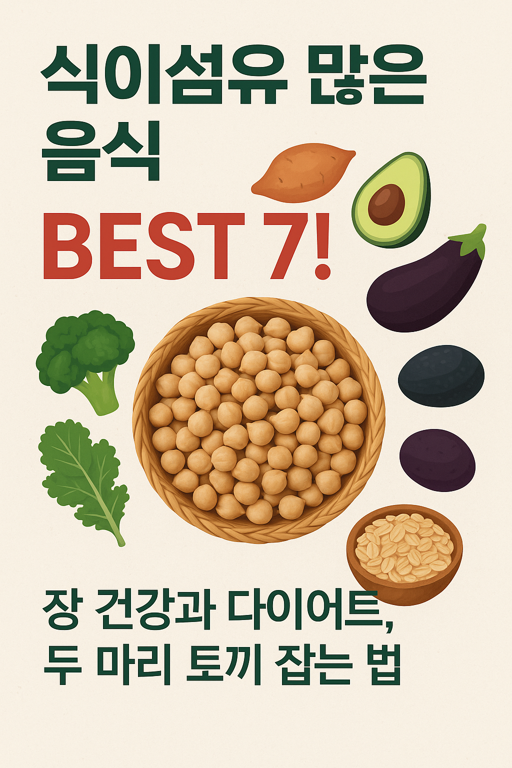 식이섬유 많은 음식 BEST 7! 장 건강과 다이어트, 두 마리 토끼 잡는 법