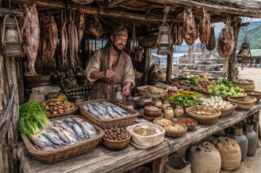 수산업에 종사하는 어민