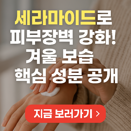 피부가 매끈해지는 이유, 바로 ‘세라마이드’! 피부과 전문의도 추천한 장벽 복원 핵심 성분