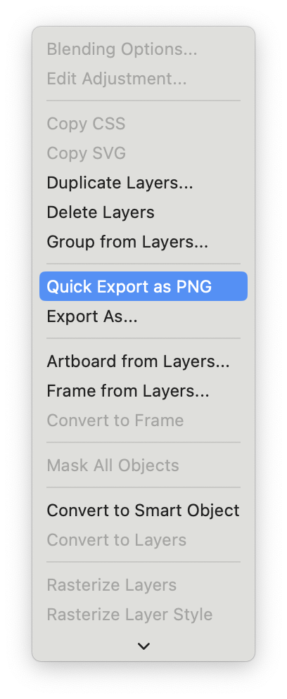 포토샵에서 레이별로 작업된 이미지를 편하게 한번에 내보내는 방법