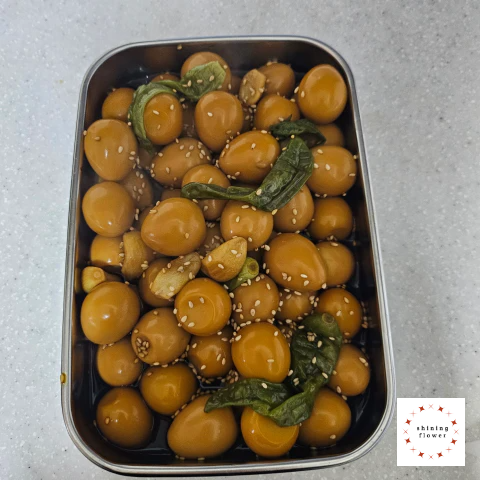 메추리알장조림-반찬통에 담기