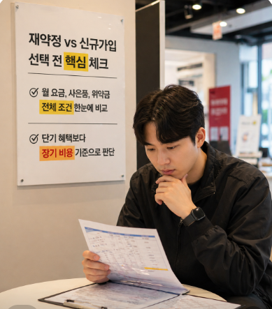 약정 만료 시 겪는 고민
