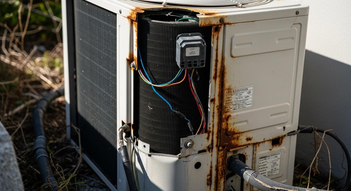 에어컨 실외기 고장