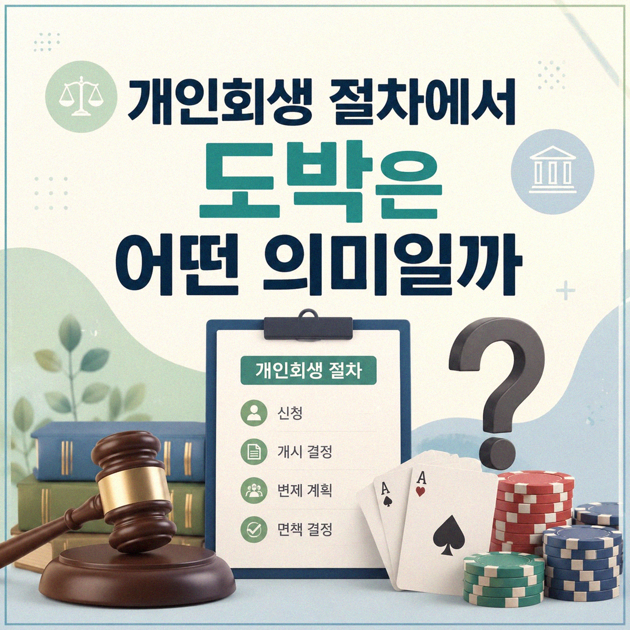 개인회생 중 도박, 어떻게 봐야 할까