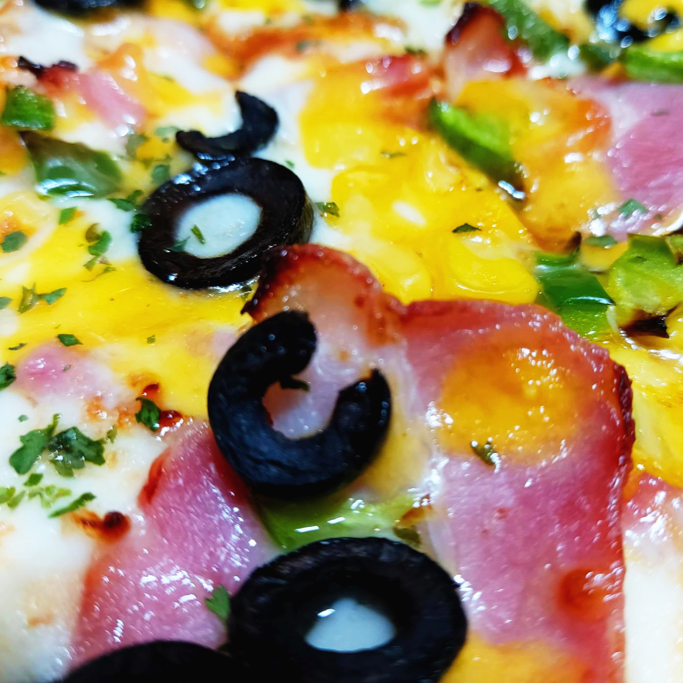 반올림피자샵 체다 베이컨 피자