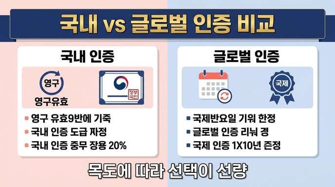 국내 vs 글로벌 AI 자격증 비교