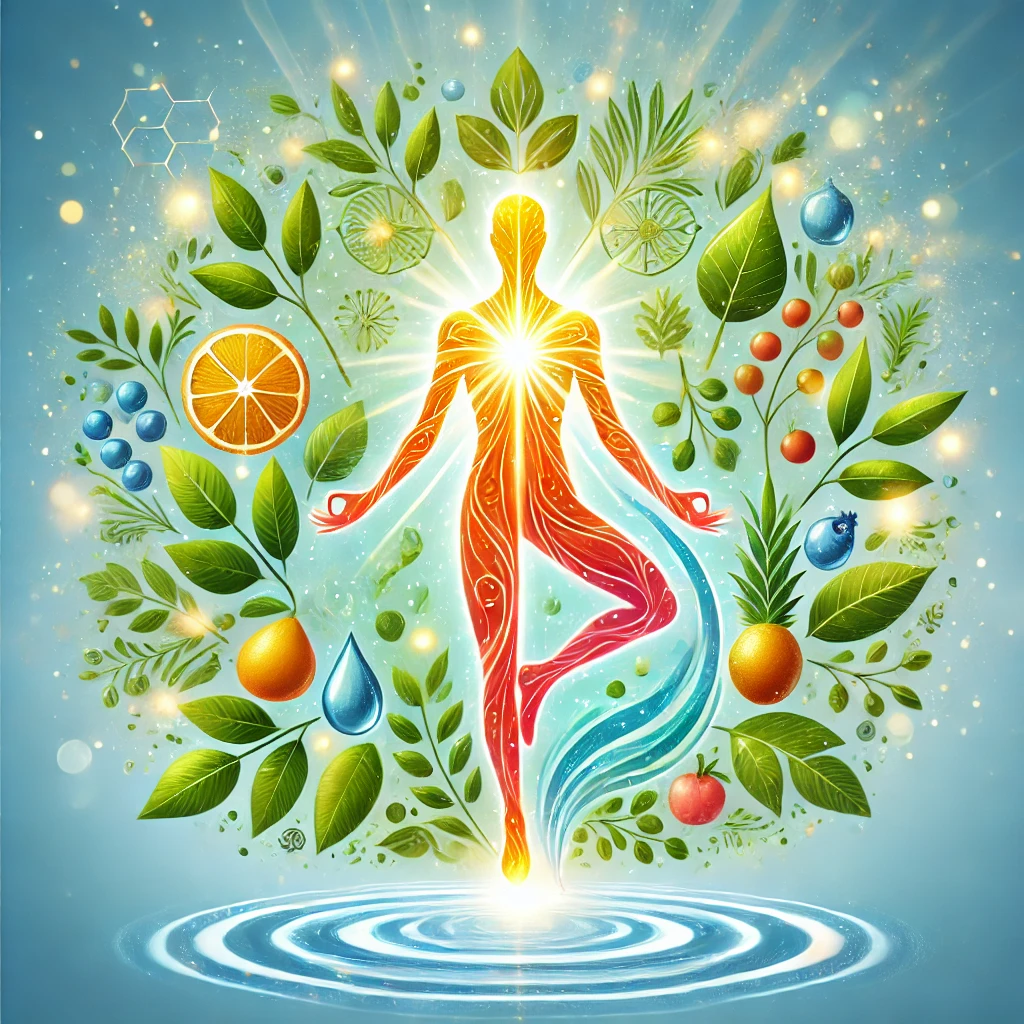 소화제를 먹고 난 후 기분을 몸으로 표현 소화기관쪽에서 빛이난다.