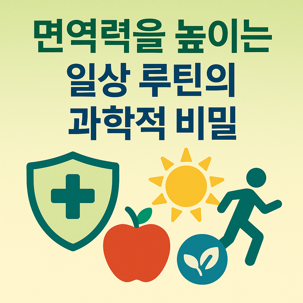 면역력을 높이는 일상 루틴의 과학적 비밀