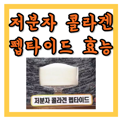 저분자 콜라겐 펩타이드