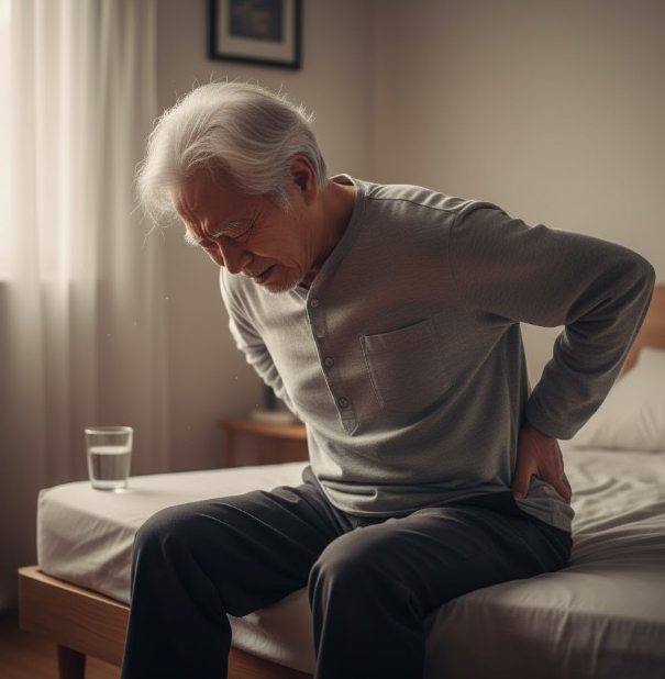 노인의 감각 조절 척수 사진
