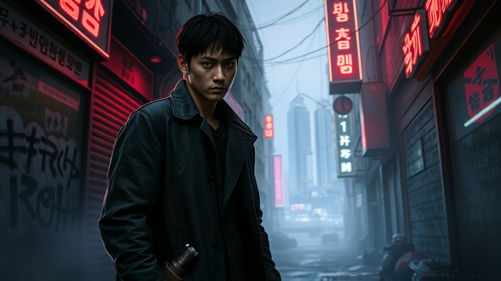 한국 사회 시스템을 배경으로 한 복수 영화 장면