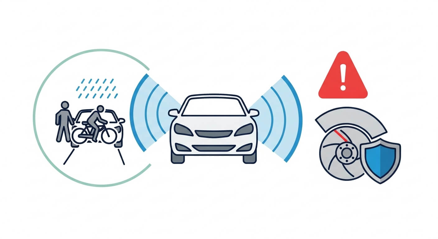 반응속도 보완: 전방 충돌방지와 자동긴급제동(AEB)