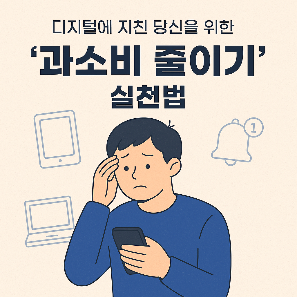 디지털에 지친 당신을 위한 ‘과소비 줄이기’ 실천법
