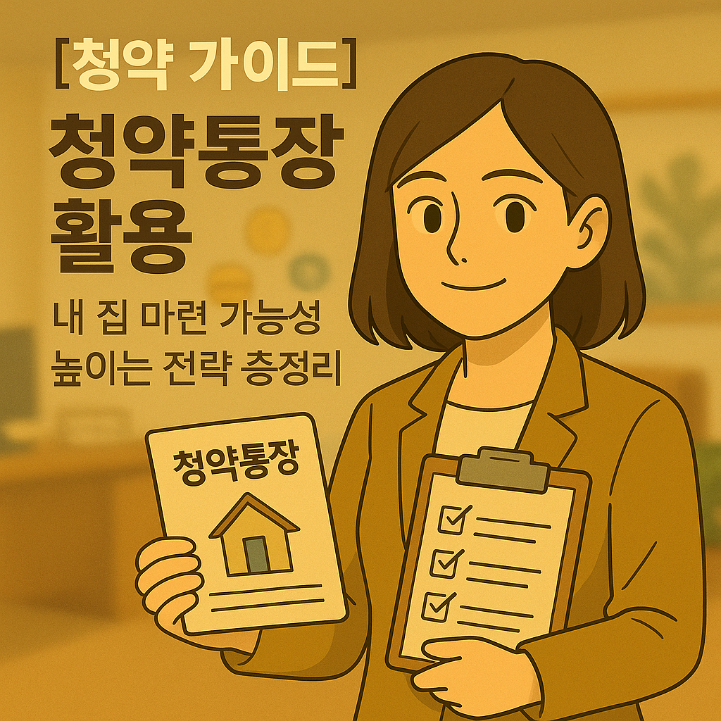 [청약 가이드] 청약통장 활용 ｜ 내 집 마련 가능성 높이는 전략 총정리