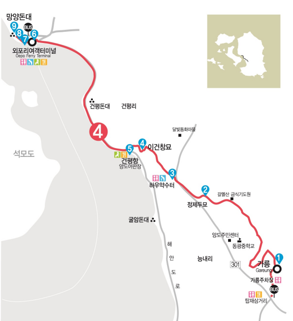 강화 나들길 4코스 지도