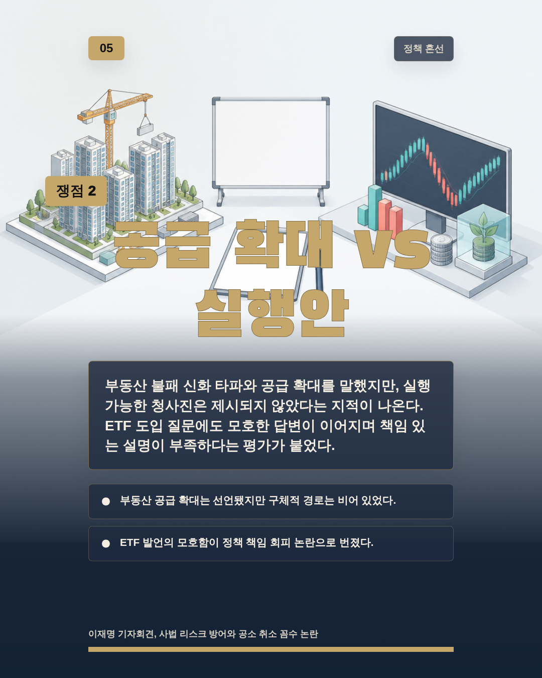 공급 확대 vs 실행안