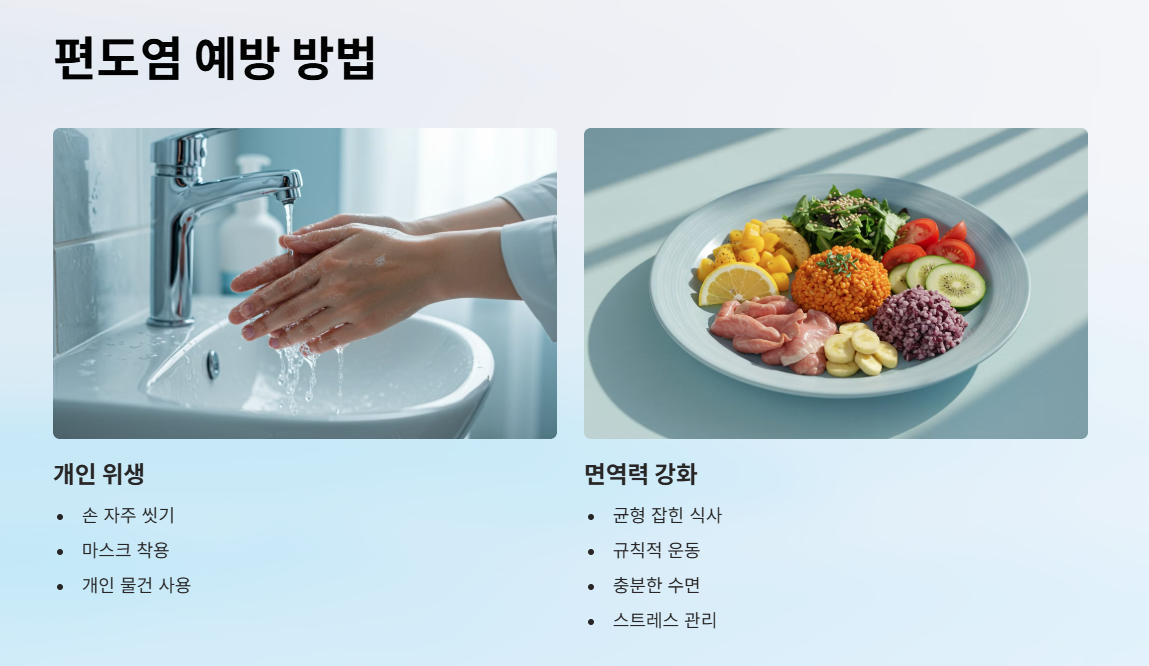 편도염 예방 방법