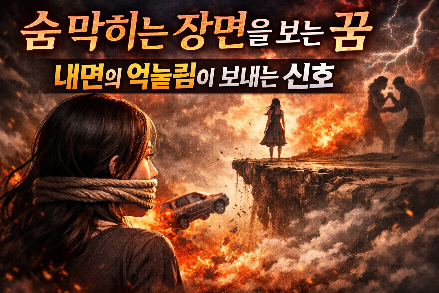 숨 막히는 장면을 보는 꿈