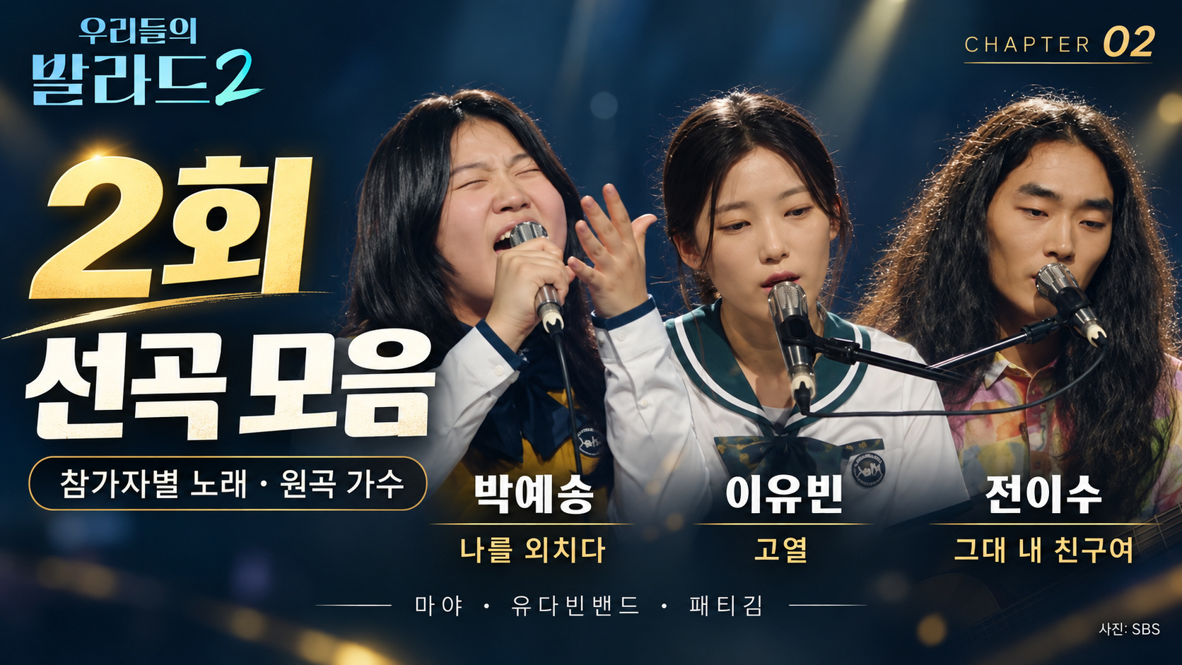 우리들의 발라드2 2회 결과 총정리|합격자 7명·코니 박 탈락·박예승 150표·전이수 118표·시청률