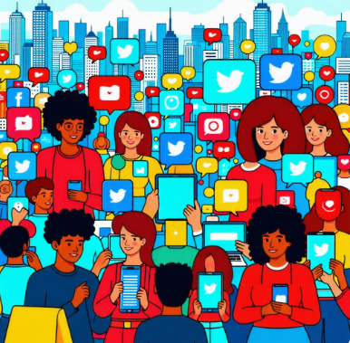 소셜미디어 관련 이미지