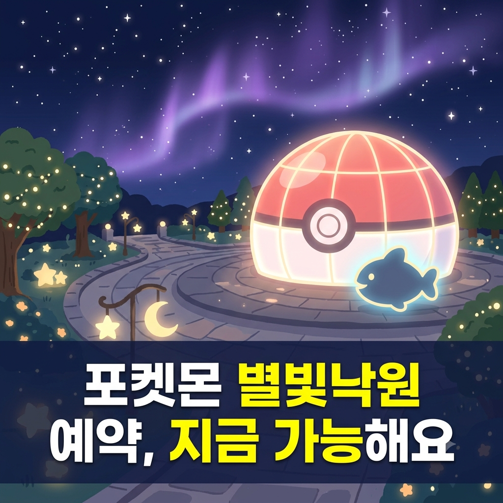 포켓몬 별빛낙원 예약 방법
