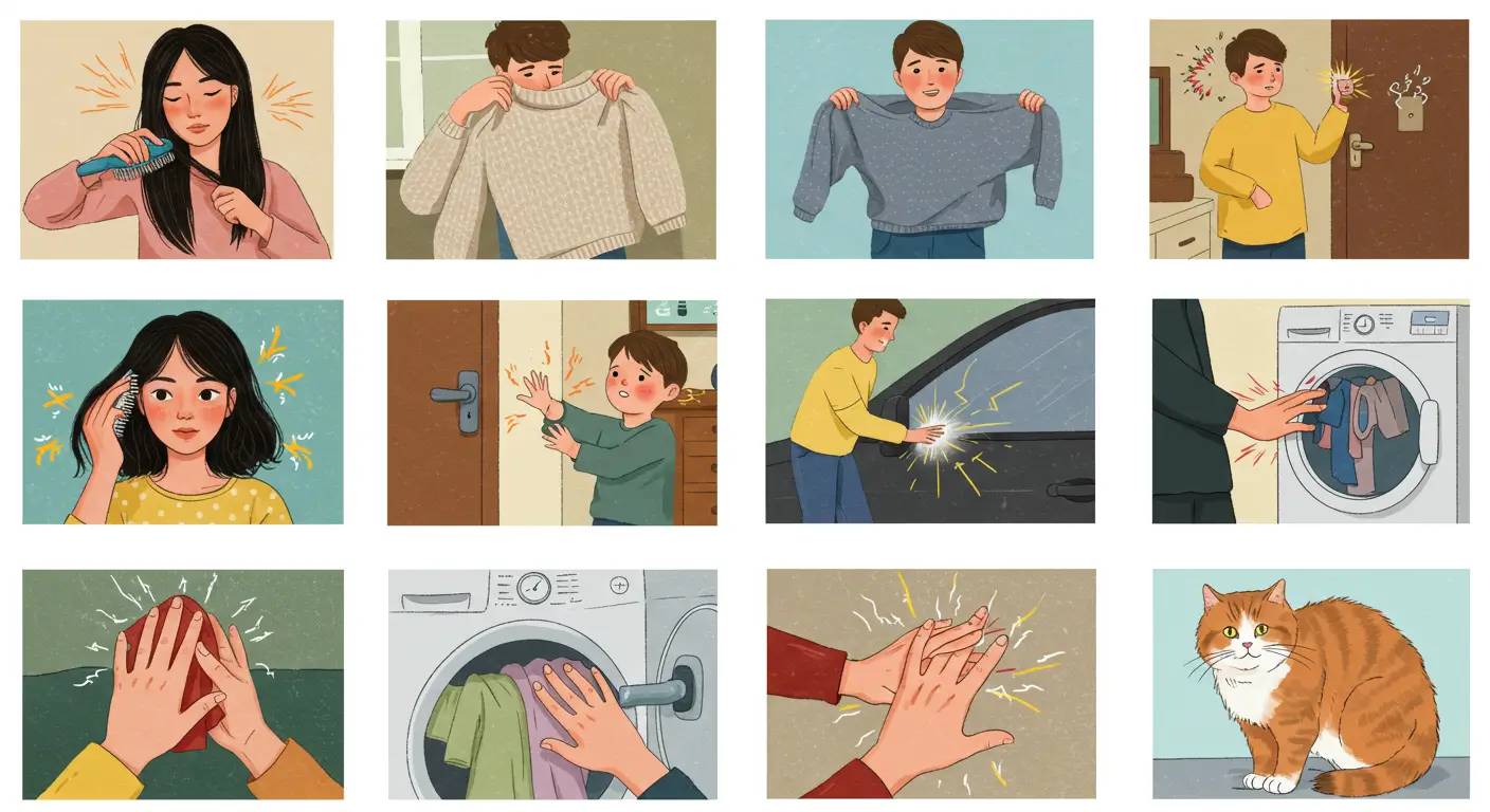 정전기 방지 원인부터 효과적인 예방법까지!