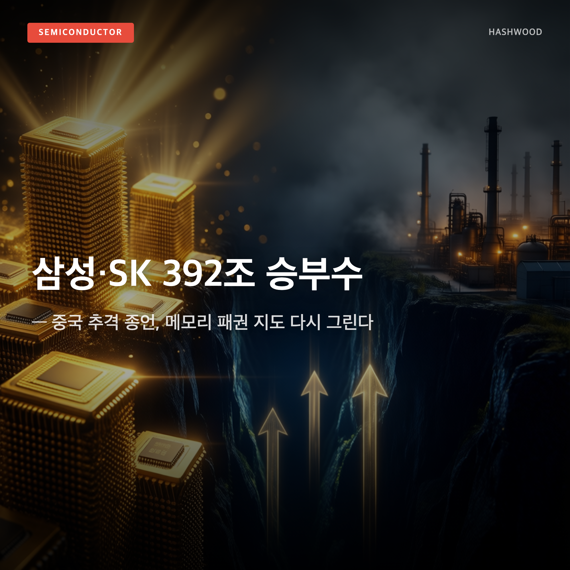 그림: 삼성·SK 392조 승부수 — — 중국 추격 종언, 메모리 패권 지도 다시 그린다