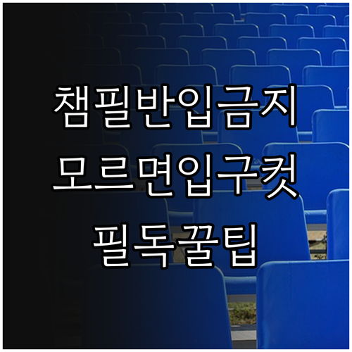 기아 챔피언스 필드 소지품 제한 및 ..