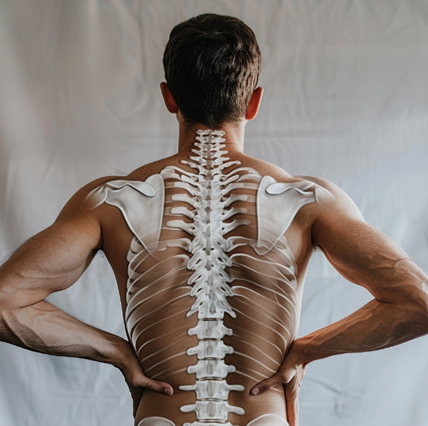 등 날개뼈 부분의 근육이 아파요