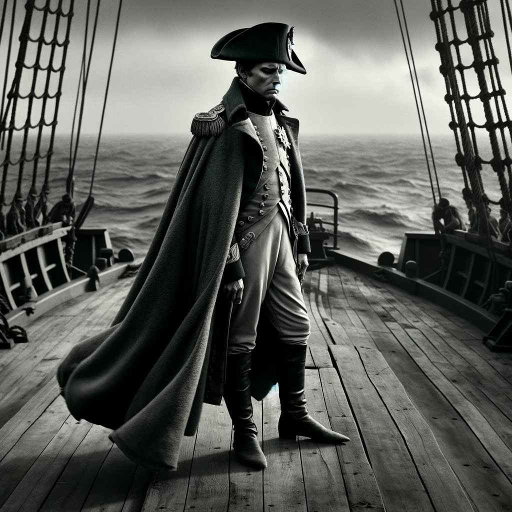 워털루-전쟁에서-패배-후-유배가는-나폴레옹