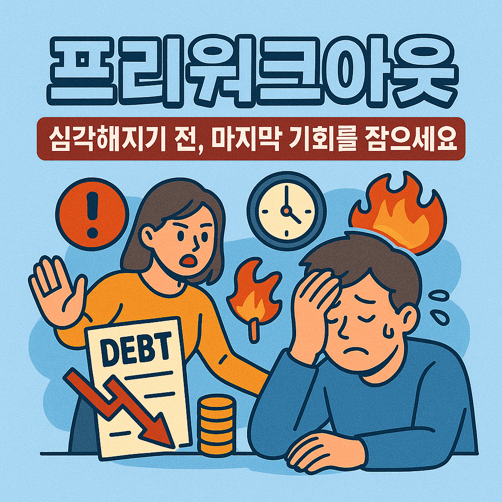 프리워크아웃 제도 설명을 위한 일러스트
