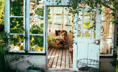 자연느낌 시골집 배경