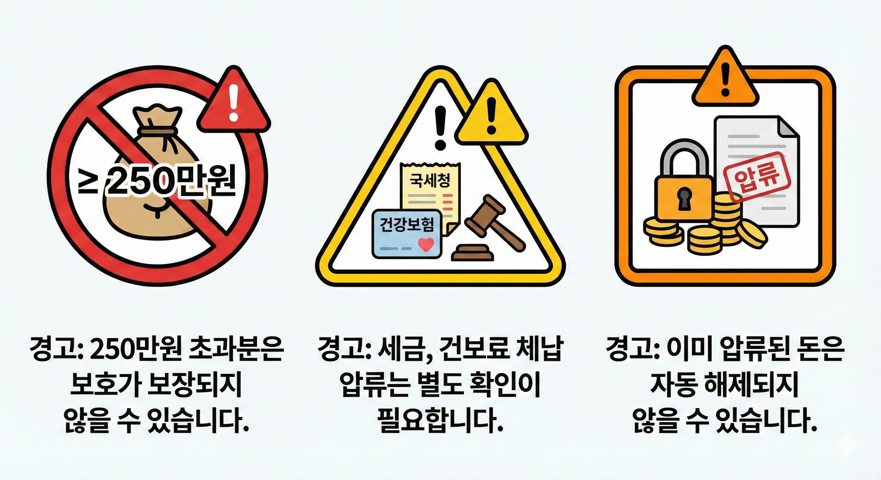 생계비계좌 주의사항 250만원 초과분, 세금체납 압류, 1인 1계좌