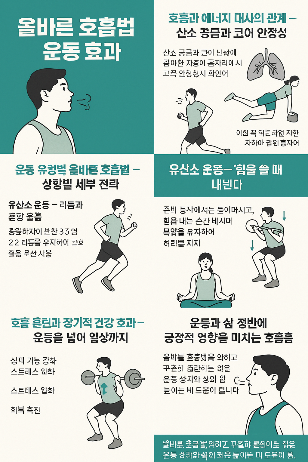 올바른 호흡법과 운동 효과