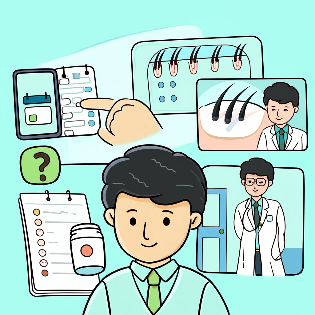 모발 이식 전문의와 함께하는 3단계 ..