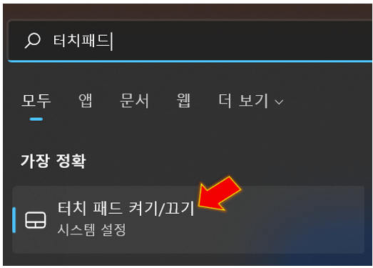 터치-패드-검색합니다