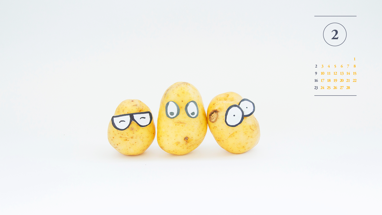 05 감자 A - 2025년2월 노트북배경화면